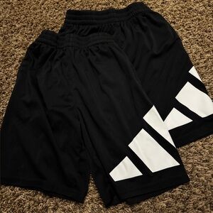 Youth Boy’s Adidas Black athletic  Shorts